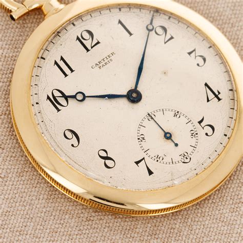 Yellow Gold Pocket Watch European Watch & Clock Movement